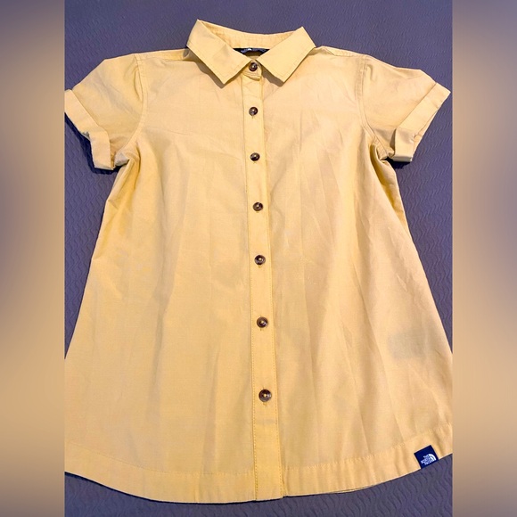The North Face women’s girl’s short sleeve button down camp shirt hiking REI ⛺️ - Picture 5 of 12